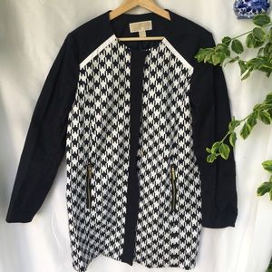 CLEAROUT 🌙 Michael Kors Houndstooth Panel Coat